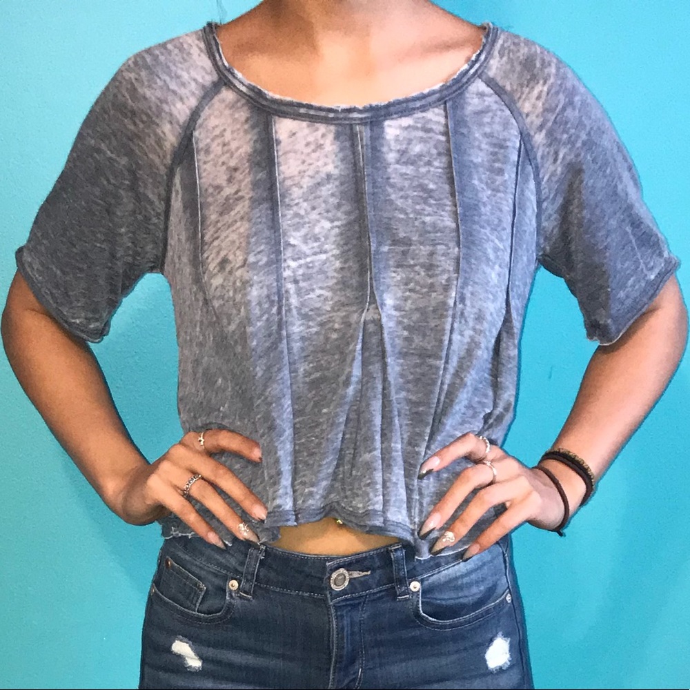 Blue flowey top!